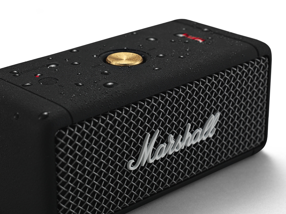 Altavoz Bluetooth MARSHALL Emberton (Negro - 20 W - Autonomía: Hasta 20 h -  Alcance: Hasta 10 m) | Worten Canarias