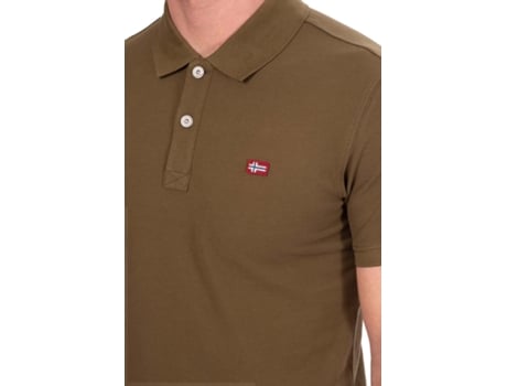 Polo de Hombre NAPAPIJRI Algodón Verde (M)