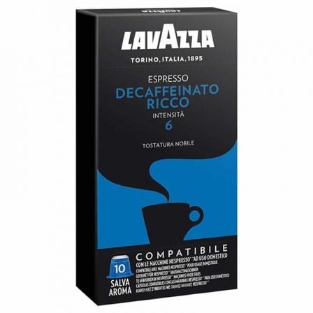 Cápsulas de Café LAVAZZA Decaffeinato Ricco