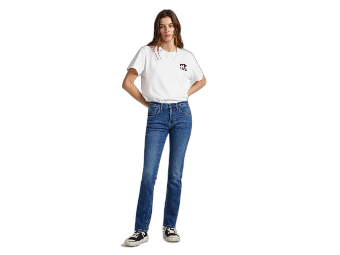 Pantalones de Mujer PEPE JEANS Grace Mezclilla Azul 30x30