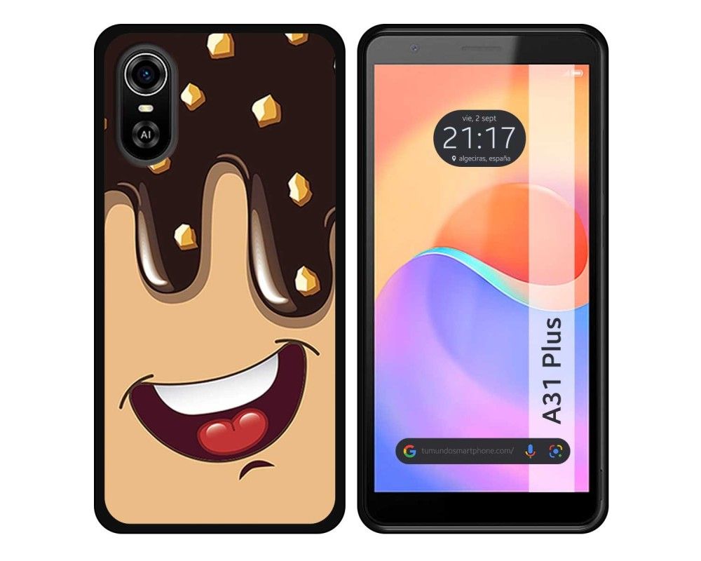 Carcasa ZTE Blade A31 Plus TUMUNDOSMARTPHONE Dibujos Helado Chocolate Multicolor