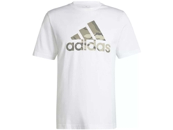 Camiseta de Hombre ADIDAS Corta Blanco (L)