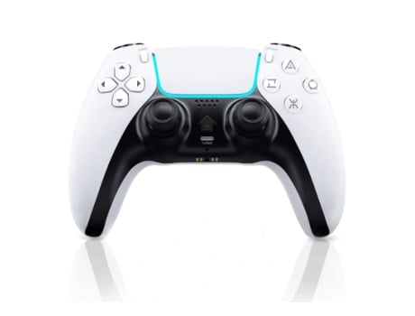 Mando inalámbrico Ps4, mando a distancia de repuesto, Joystick de doble choque, almohadilla táctil para Playstation 4/Ps4 Pro/Slim/Pc blanco BISBIS...