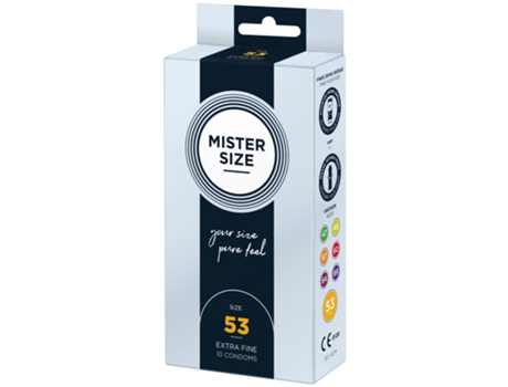 MISTER.SIZE Preservativos de 53 mm 10 unidades MISTER SIZE