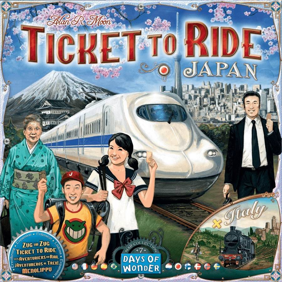 Juego de Mesa DAYS OF WONDER Ticket to Ride Japan & Italy Map Collection (Edad Mínima: 8 Años - Dificultad: Intermedio)