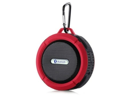 C6 Impermeable Bluetooth Samuriiron Altavoz Mini Ducha Inalámbrica Radio Altavoz Estéreo Rojo