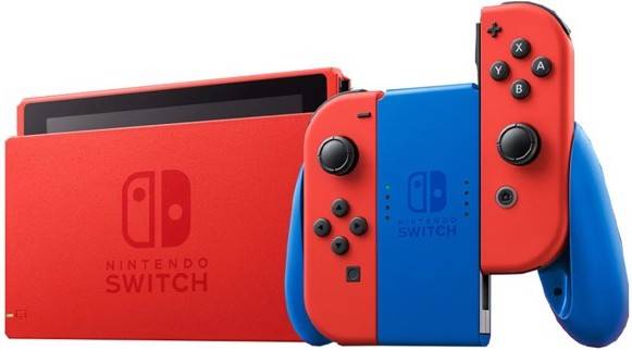 Consola Nintendo Switch V2 (Mario Red & Blue Edition - 32 GB)