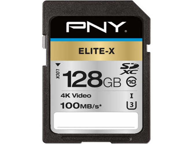 Pny Elitex Sdxc card 128gb class 10 uhsi u3 100mbs tarjeta