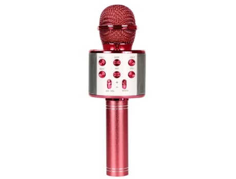 Micrófono de karaoke Bluetooth CO-PHÉNIX Rojo