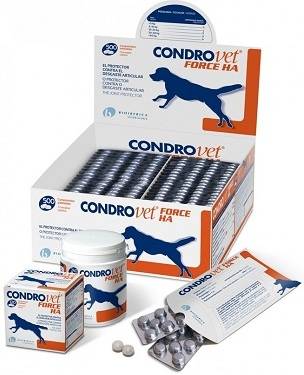 Bioiberica Condrovet Force ha protector para articulaciones 240 comprimidos complemento alimenticio perros y gatos