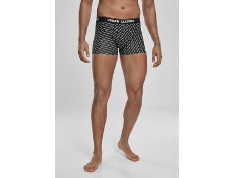 Conjunto de 3 Boxers URBAN CLASSICS Algodón Hombre (M - Negro)