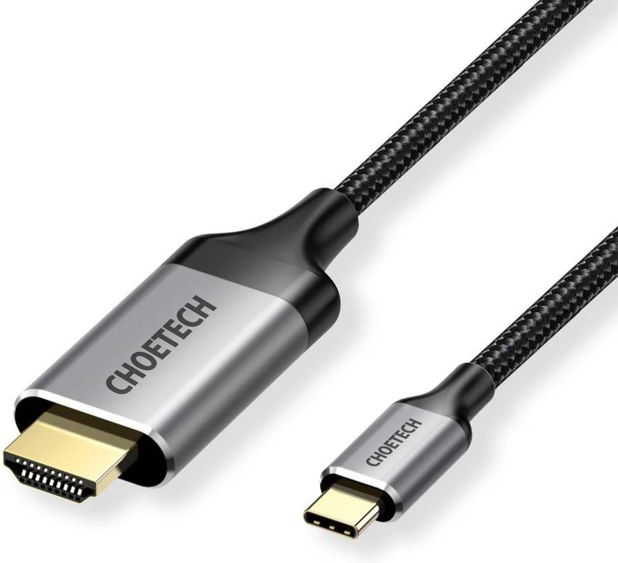 Cable CHOETECH Braid (USB-C - 2 m - Negro)