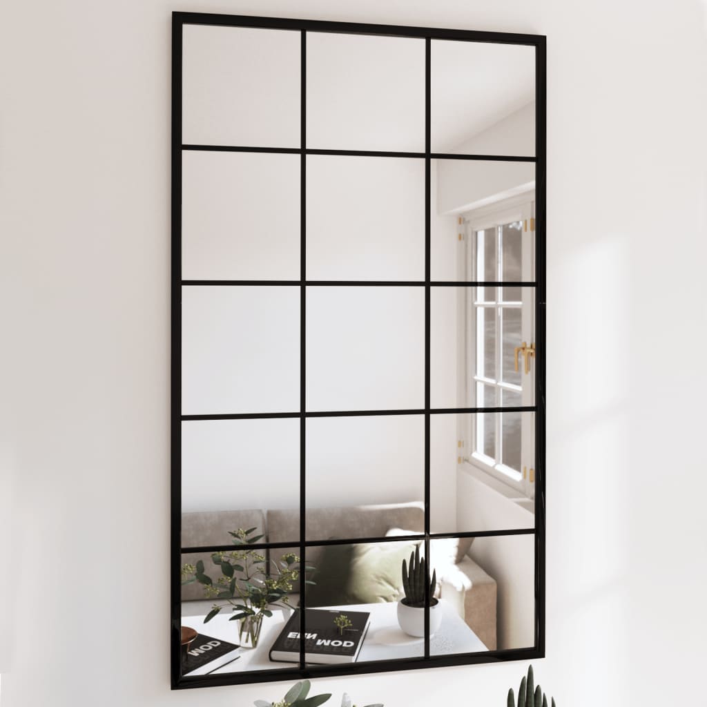  Espejo de pared decorativo redondo de metal negro con cuerda  para colgar en la pared para apartamentos, salones, dormitorios, Blanco,  60cm : Hogar y Cocina