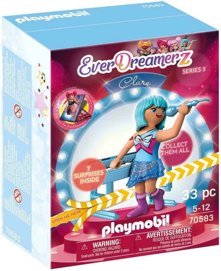 PLAYMOBIL Music World: Clare (Edad Mínima: ‍5 Años - 6 Piezas)