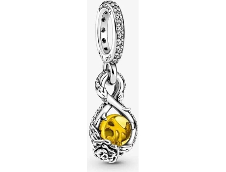 Charm PANDORA La Bella y la Bestia (Plata - Plateado - Talla Única)