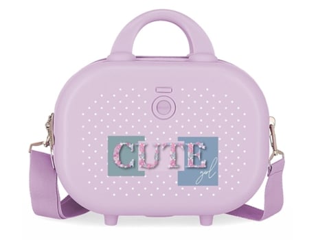 Neceser Abs ENSO Cute Girl Adaptable Lila (29 x 21 x 15 cm)