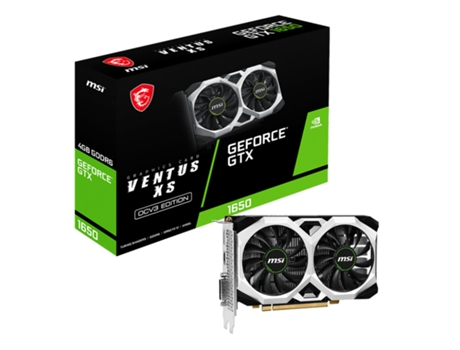 MSI VENTUS GeForce GTX 1650 D6 XS OCV3 NVIDIA GeForce GTX 1660 4 GB GDDR6