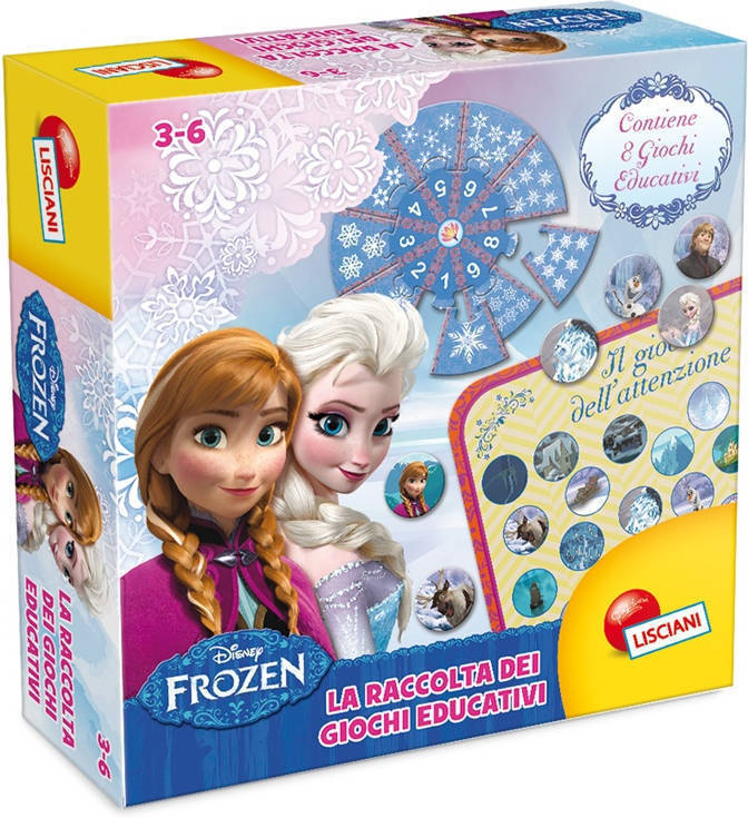 Frozen La Raccolta dei giochi educativi en italiano juguete lisciani 46799