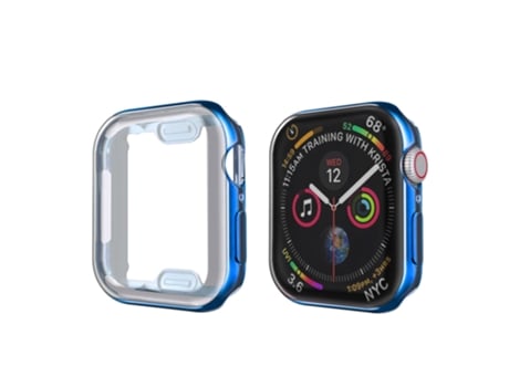 Carcasa de Reloj SLOWMOOSE para Apple Ultrafina Amplia Protector iWatch (Azul - 44 Mm Série 5 4)