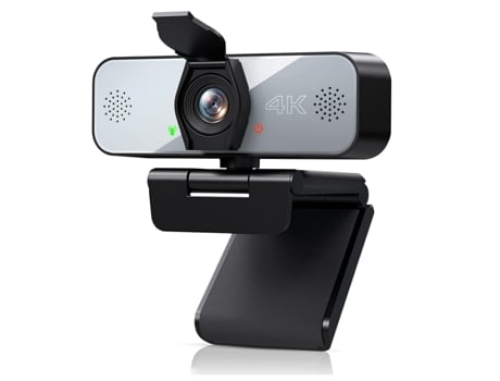 Webcam Micrófono de transmisión 4K UHD Brillo ajustable con control táctil web para Zoom Skype T