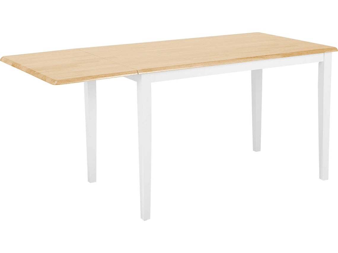 Camerina Mesa de Comedor de Madera contrachapada Blanco 80x80x75