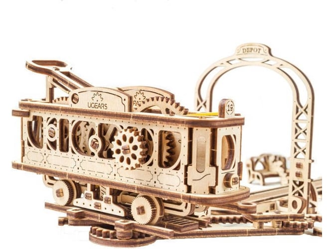 Maqueta Ugears Train puzzle 3d de tren 284