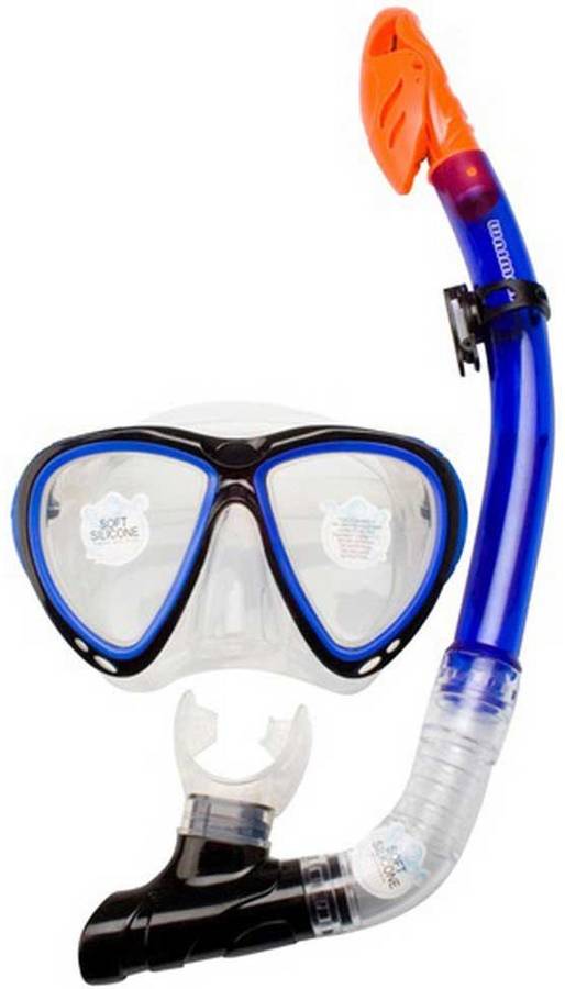 De Buceo Silicona para adultos waimea azul cobalto 88dj snorkel · senior conjunto e tubos frontales diving