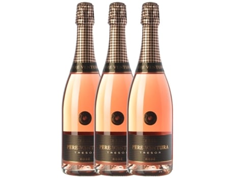 Espumante PERE VENTURA Pere Ventura Tresor Rosé Trepat Brut Cava Reserva (0.75 L - 3 unidades)