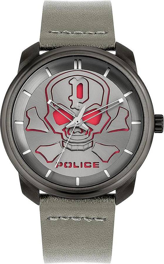 Reloj POLICE Hombre (Piel - Gris)