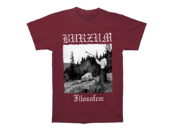 Camiseta ROCKINSTONE Burzum-Filosofem 2018 Granate (XL)