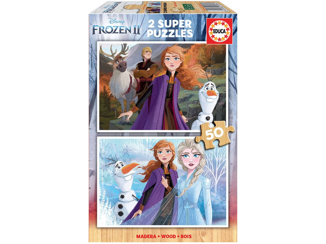 Puzzle EDUCA Madera 2X50 Frozen 2 Edad M nima 3 A os 100