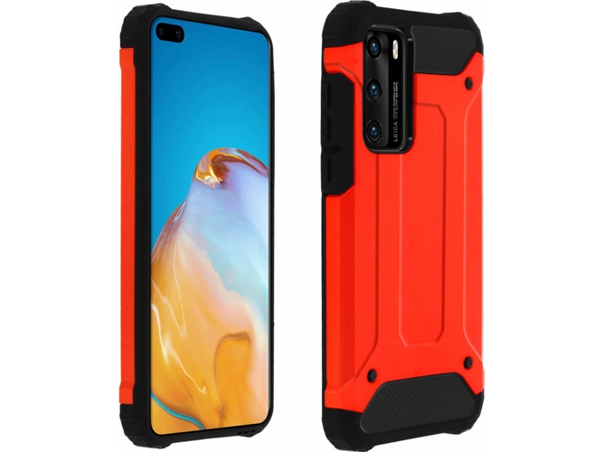 Carcasa Huawei P40 AVIZAR Anticaídas Rojo