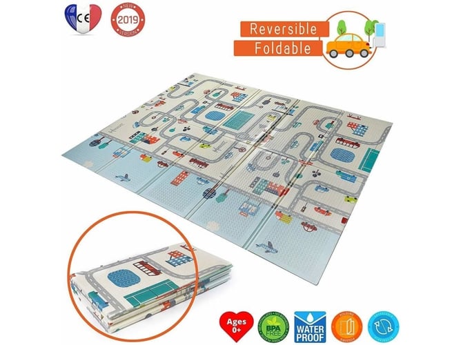 Alfombra De Actividades star ibaby pegable babify juegos reversible xlcolchoneta infantil plegable