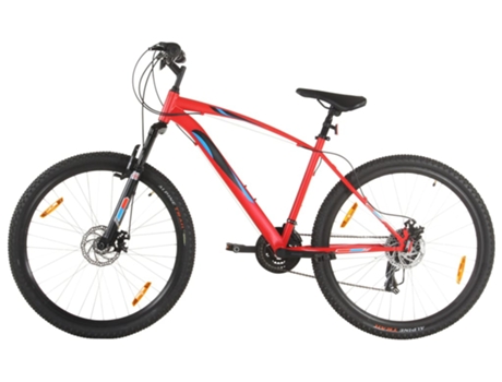 Bicicleta de montaña VIDAXL 21 velocidades 29 pulgadas rueda 48 cm rojo