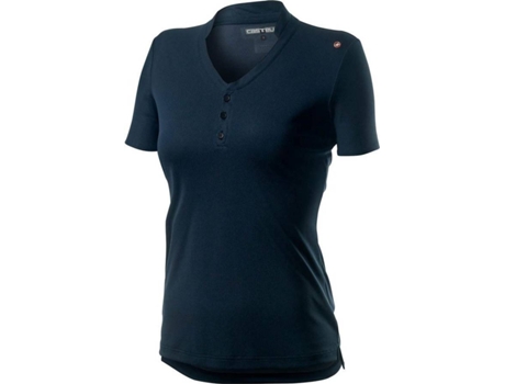 Polo de Mujer para Cicling CASTELLI Tech Azul (S)