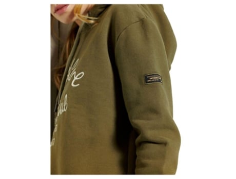 Superdry Military Logo Crop Hoodie