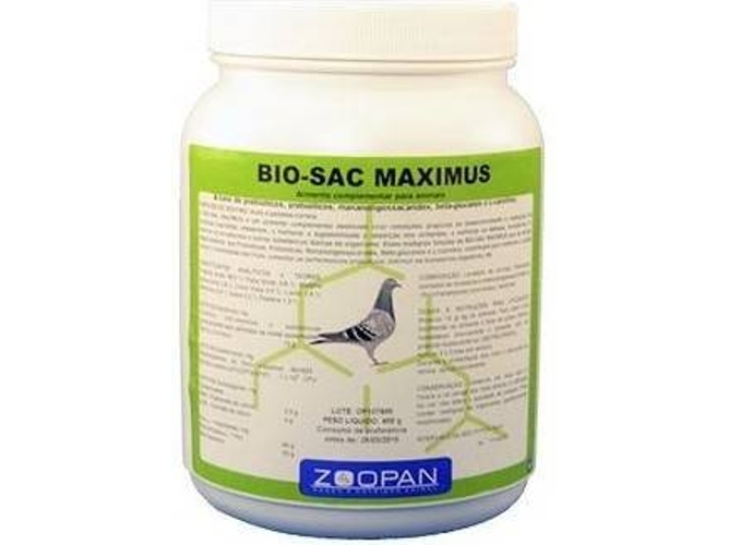 Complemento Alimenticio para Aves ZOOPAN Bio Sac Maximus (600g)