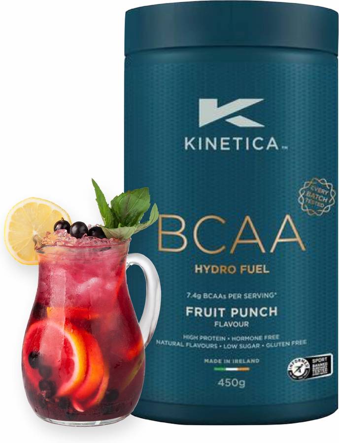 Proteína KINETICA BCAA Hydro Fuel Ponche de Frutas (450 g)