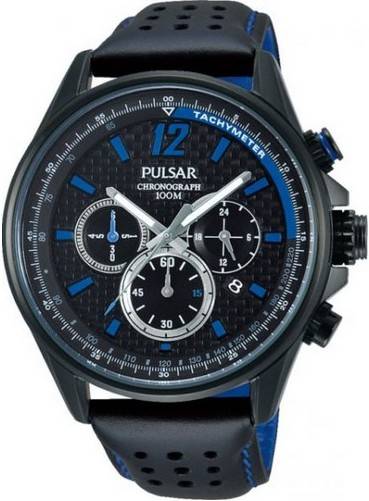 Reloj PULSAR Hombre (Piel - Negro)