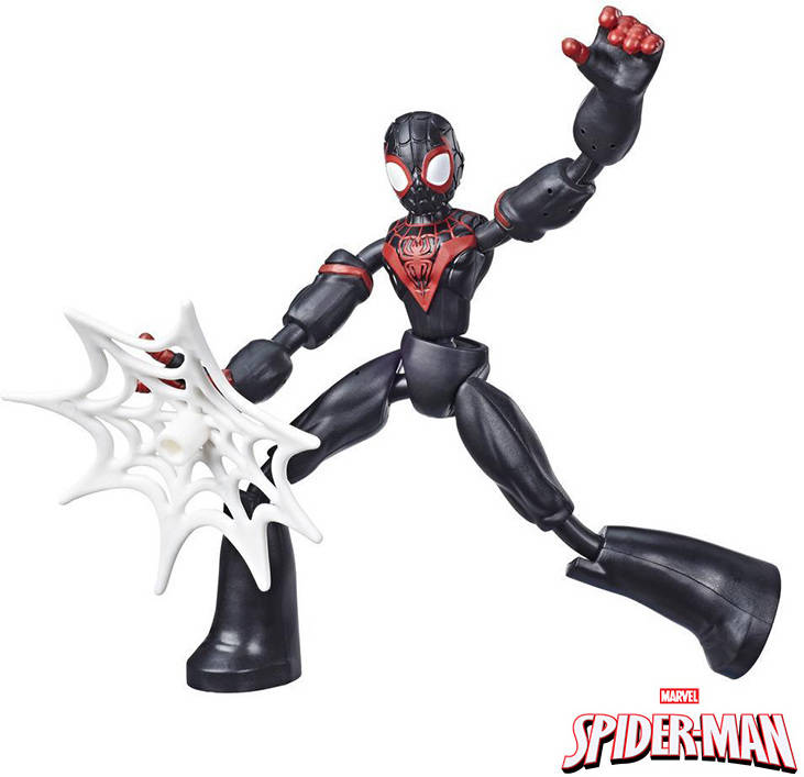 Spiderman Bend And flex figura miles 15 cm hasbro e76875x0 de morales edad 4