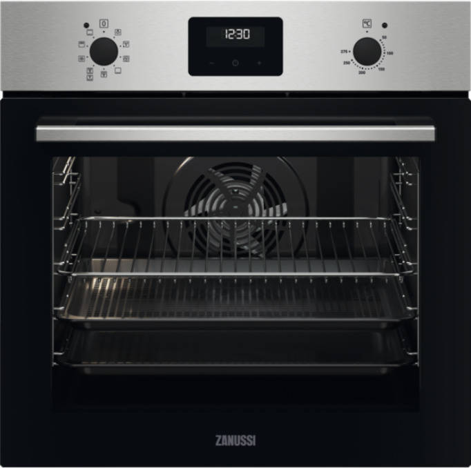 Horno ZANUSSI ZOHEA3X1 (70 L - 59.5 cm - Hidrolítico - Inox)