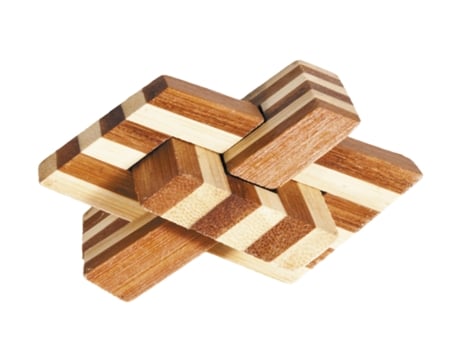 Puzzle FRIDOLIN (Madera - Marrón - 9 x 8.5 x 9 cm)