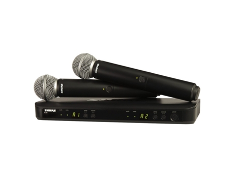 SHURE sistema microfones mao blx288e/sm58