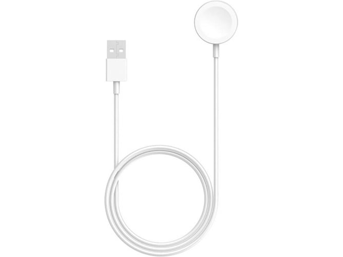 Cable AVIZAR SEC-WH-IWATCH (USB - Carga Qi Magnético - 1 m - Blanco)