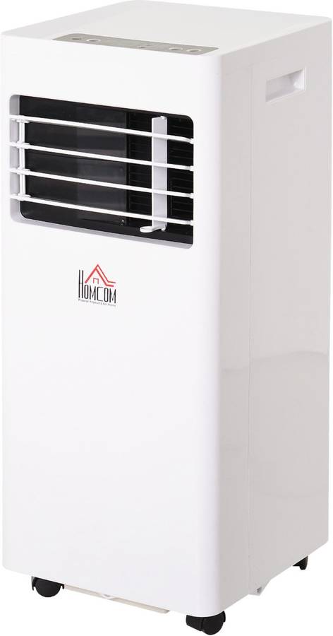 Aire Acondicionado Portátil HOMCOM 823-003V91 (14 m² - 7000 BTU - Blanco)