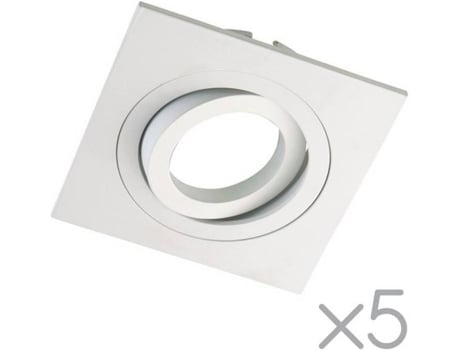 Wonderlamp Clasic We0 foco empotrable cuadrado blanco 5 unidades de techo classic gu10 50w