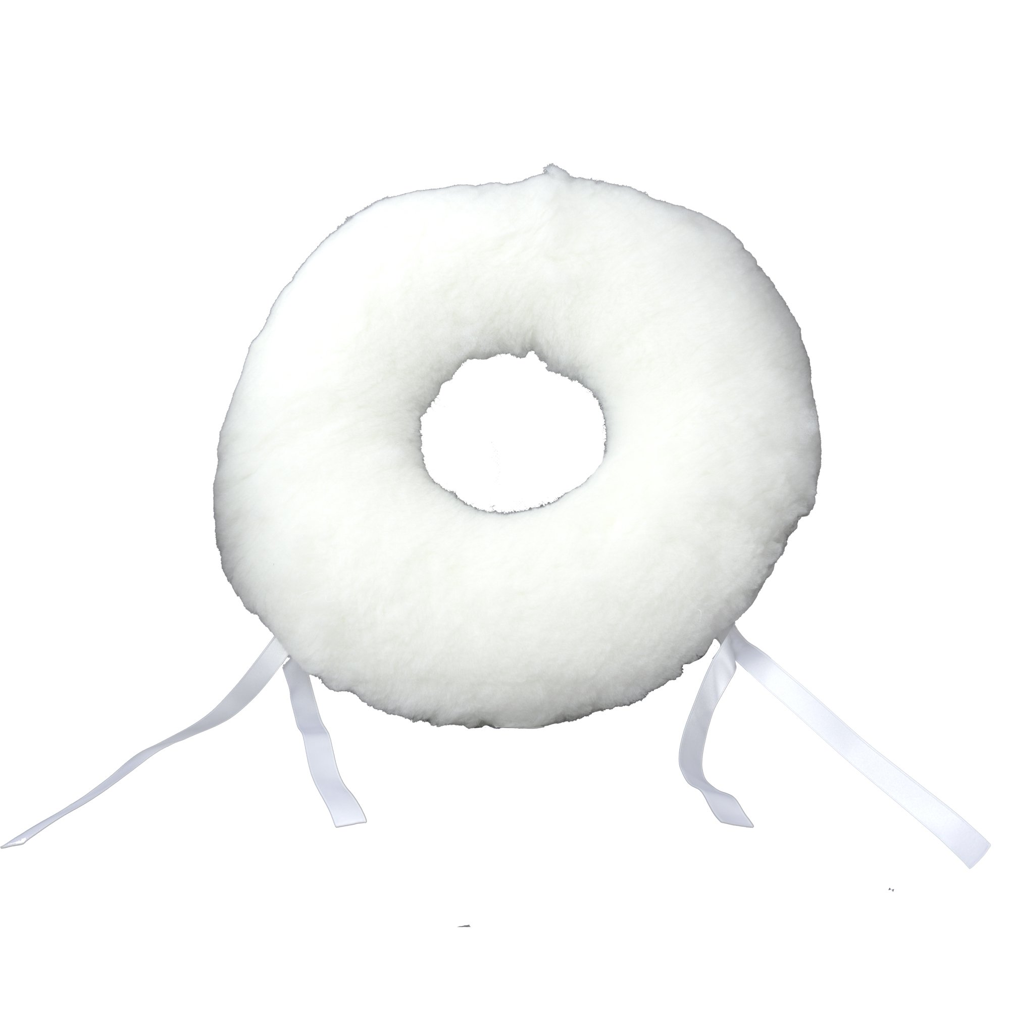 Obbocare Antiescaras Redondo con agujero. de fibra siliconada en forma donut para silla ruedas ofic almohada adiggy medical no blanco 41 x 11