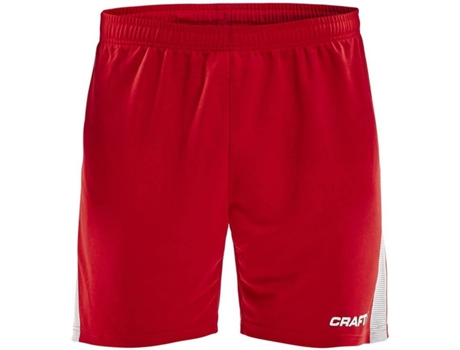 Pantalones para Hombre CRAFT Pro Control Rojo para Fútbol (S)