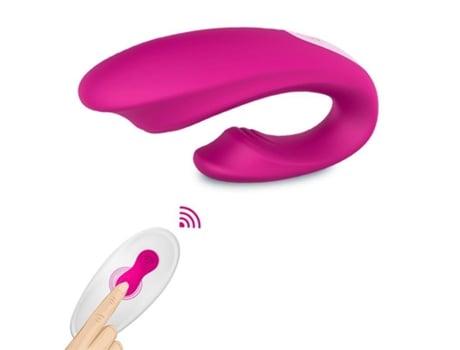 Vibrador portátil impermeable con control remoto inalámbrico para adultos (rojo) VEANXIN