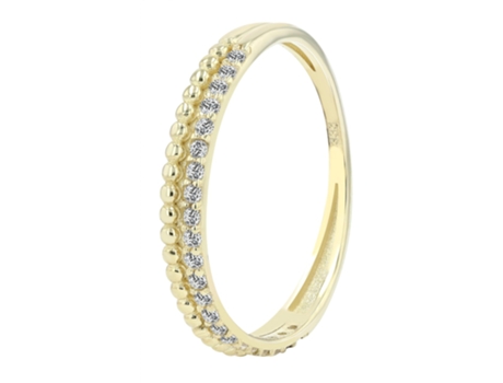 Joyería Oro 8K – Anillo en Oro con Circonias Spruce – Talla 56